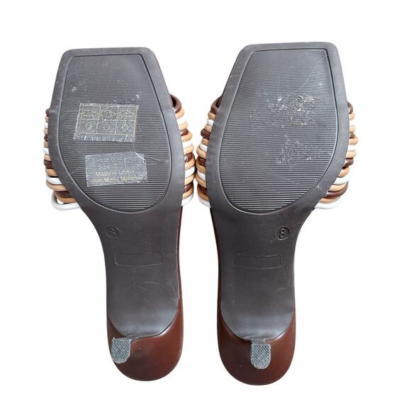 JOURNEE Tru Comfort Foam Womens Size 8 Calliope Open Toe Stiletto Heels Shoes - Picture 7 of 9